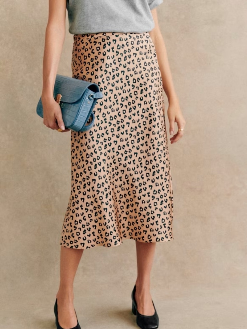 Sezane Sandy Skirt in Leopard S